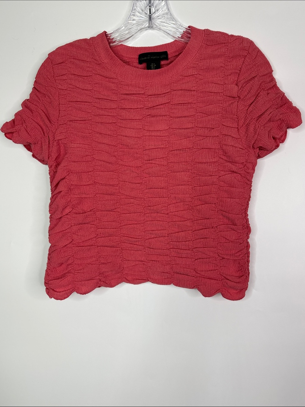 House Of Harlow 1960 Pink Crinkle Top Size Small